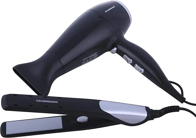 **2-in-1 Hair Styler Kit – Professional Hair Straightener & Curler for Smooth, Stylish Hair**