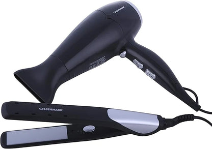 **2-in-1 Hair Styler Kit – Professional Hair Straightener & Curler for Smooth, Stylish Hair**