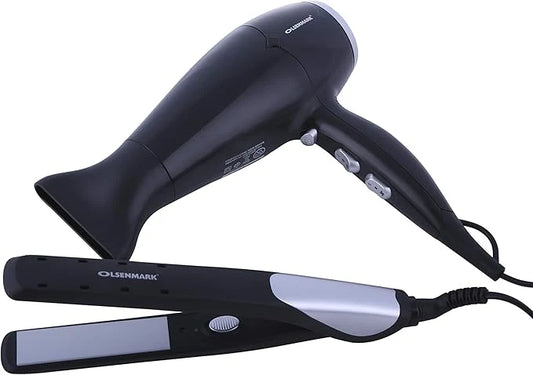 **2-in-1 Hair Styler Kit – Professional Hair Straightener & Curler for Smooth, Stylish Hair**