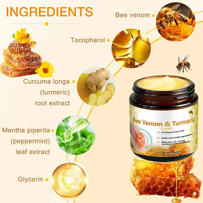 HOUKEA Bee Venom & Turmeric Cream – Nourishing Face Cream for Smooth, Radiant & Healthy-Looking Skin