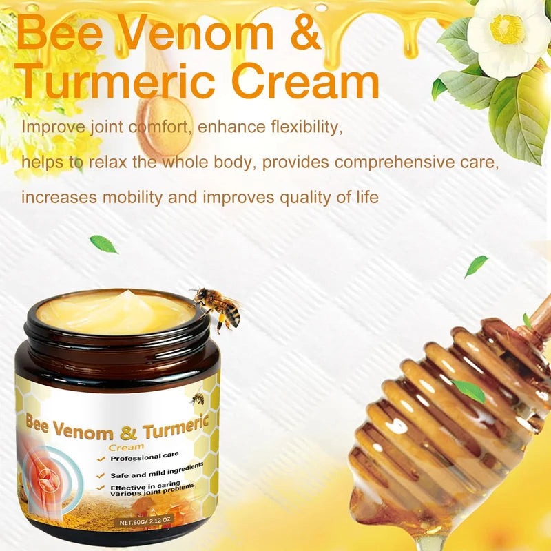 HOUKEA Bee Venom & Turmeric Cream – Nourishing Face Cream for Smooth, Radiant & Healthy-Looking Skin