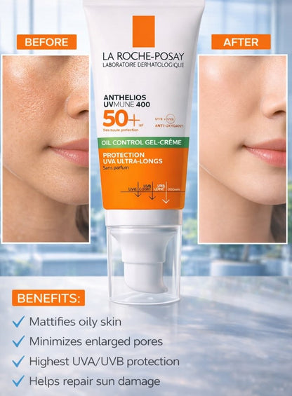 **Anti-Shine Sunblock SPF 50 – Lightweight Matte Sunscreen for Oily & Combination Skin**