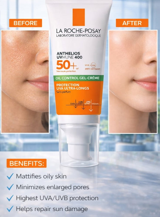 **Anti-Shine Sunblock SPF 50 – Lightweight Matte Sunscreen for Oily & Combination Skin**