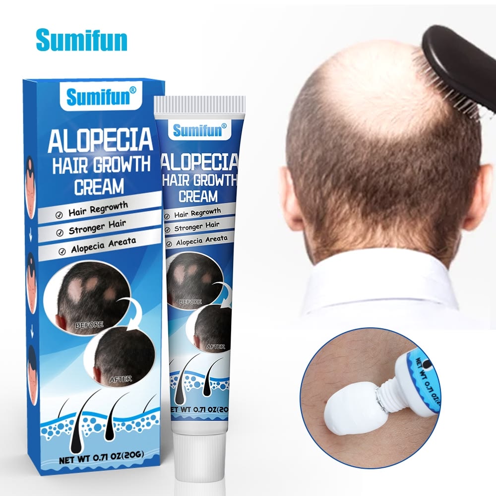 **Sumifun Hair Growth Cream 40ml – 2 Pack (20ml + 20ml) Herbal Scalp Care Cream**