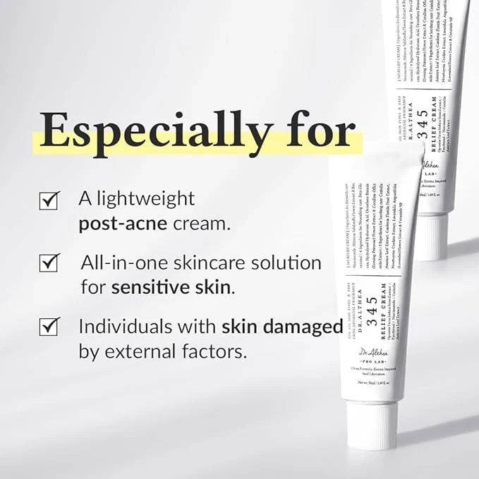 **Dr. Althea 345 Relief Cream  – Soothing Korean Face Cream for Dry & Sensitive Skin**