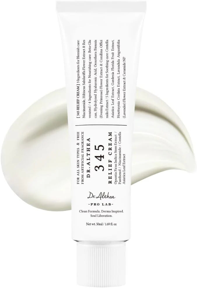 **Dr. Althea 345 Relief Cream  – Soothing Korean Face Cream for Dry & Sensitive Skin**