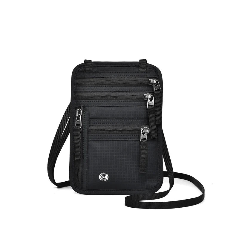 **Multi-Functional Travel Passport Bag – Compact Document Organizer for Passport, Cards, Cash & Travel Essentials**